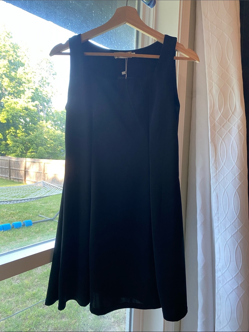 Classic Black Sleeveless A-Line Dress